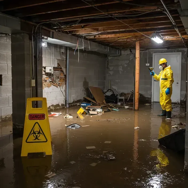 Flooded Basement Electrical Hazard in South Willard, UT Property